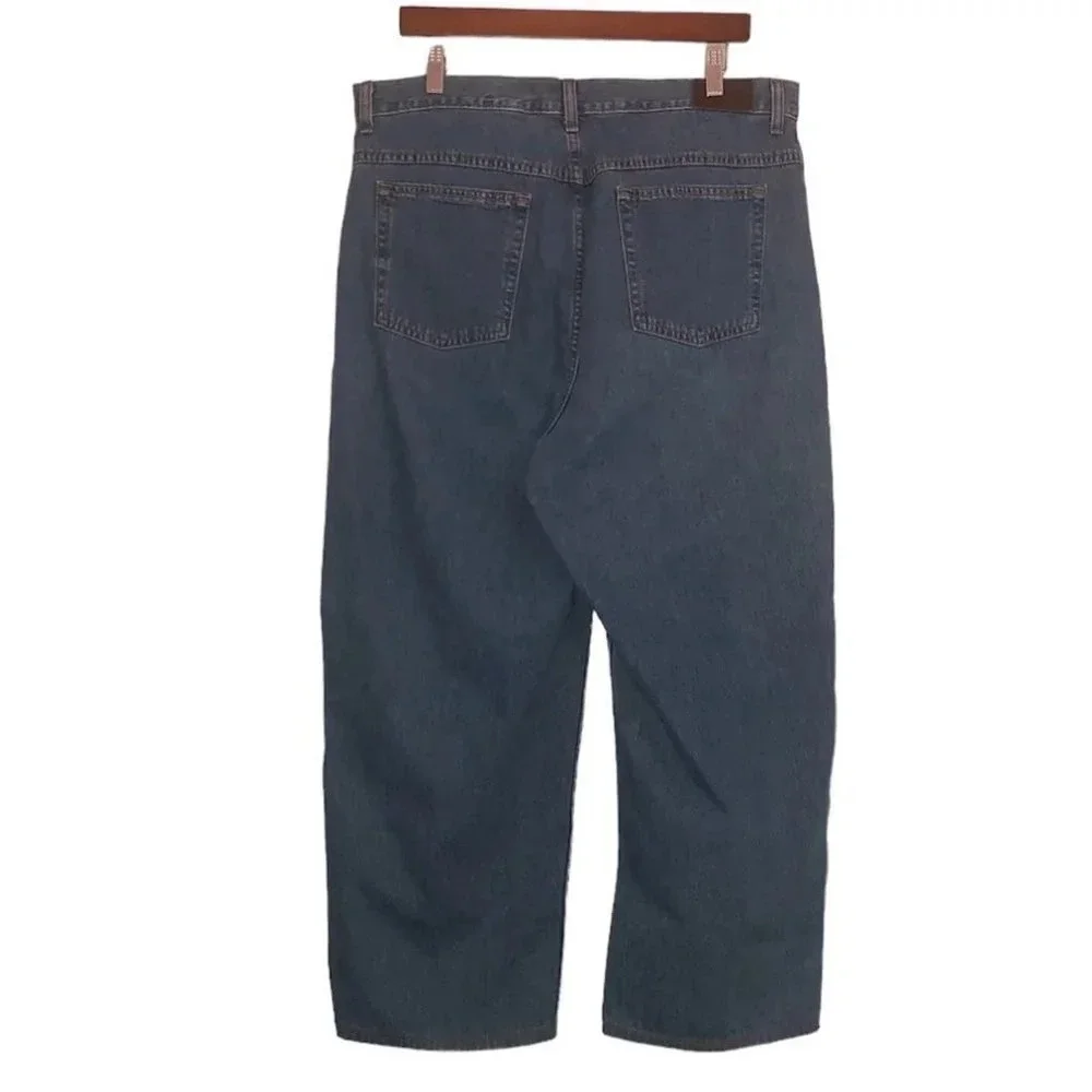VINTAGE L.L. BEAN Sz 18 Reg. Women's Plus Size Light Wash High Waisted Mom Jeans - Picture 6 of 7